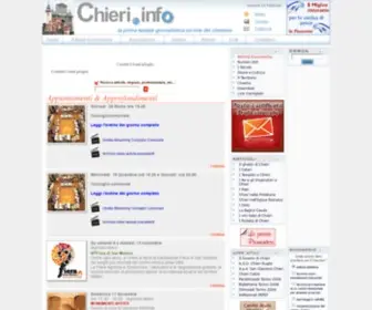Chieri.info(Comune di chieri) Screenshot