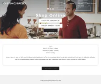 Chiffonosbakery.com(Chiffonos Bakery) Screenshot