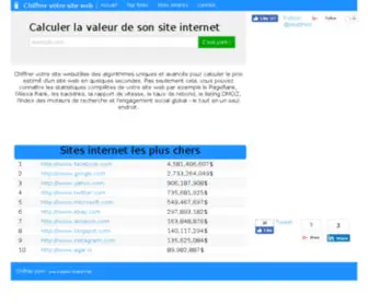 Chiffrer.com(Chiffrer votre site web) Screenshot