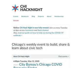 Chihacknight.org(Chi Hack Night) Screenshot