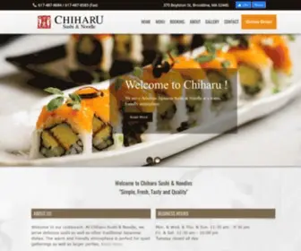 Chiharusushi.com(Chiharu Sushi) Screenshot
