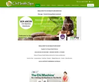 Chihealthspa.com.au(Sun Ancon Chi Machine Australia) Screenshot