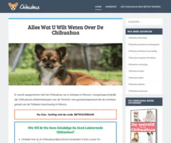 Chihuahuainfo.nl(Alles wat u wilt weten over de Chihuahua) Screenshot