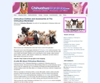 Chihuahuawardrobe.com(Chihuahua Clothes and Accessories at The Chihuahua Wardrobe) Screenshot