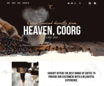 Chikoff.com(Best Online Coffee Shopping) Screenshot