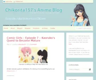 Chikorita157.com(Chikorita157's Anime Blog) Screenshot