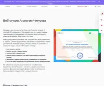 Chikurov-Seo.ru(Разработка и продвижение интернет) Screenshot