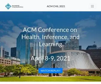 Chilconference.org(ACM CHIL) Screenshot