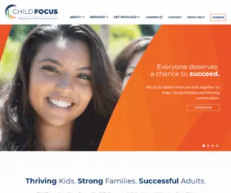 Child-Focus.org(Cincinnati mental health programs) Screenshot