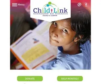 Child-Link.org.uk(Supporting Girls Education in India) Screenshot