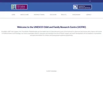 Childandfamilyresearch.ie(UNESCO Child and Family Research Centre) Screenshot