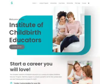 Childbirtheducators.ca(Lamaze-Accredited Childbirth Educator Program) Screenshot