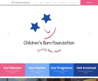 Childburn.org(Children's Burn Foundation) Screenshot