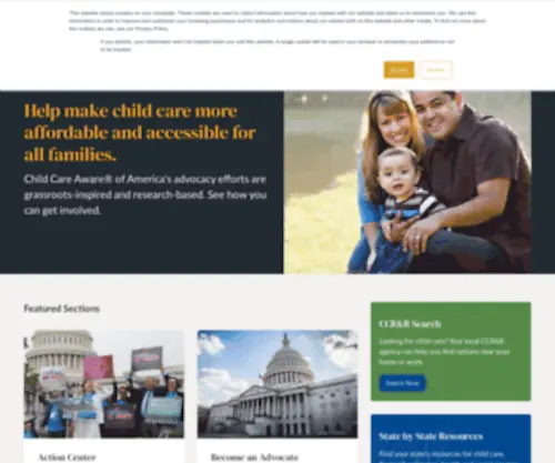 Childcareworks.org(Child Care Aware of America's advocacy) Screenshot