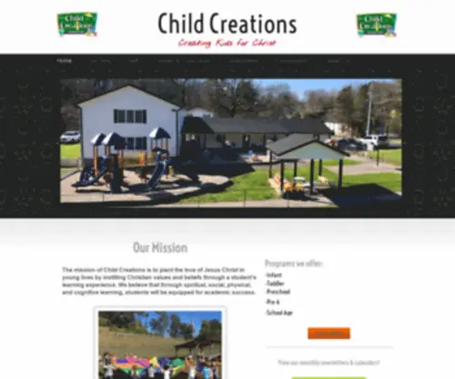 Childcreationscenter.com(Child Creations) Screenshot