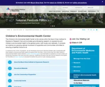 Childenvironment.org(Children's Environmental Health Center) Screenshot