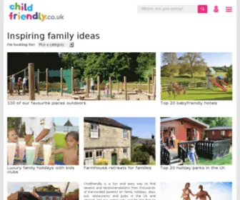 Childfriendly.co.uk(Family holidays and leisure planning made simple) Screenshot