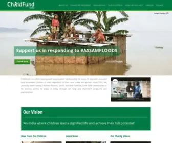 Childfundindia.org(ChildFund India NGO) Screenshot