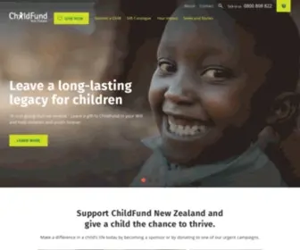 Childfund.org.nz(Childfund) Screenshot