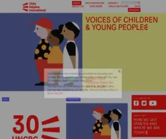 Childhelplineinternational.org(Child Helpline International) Screenshot