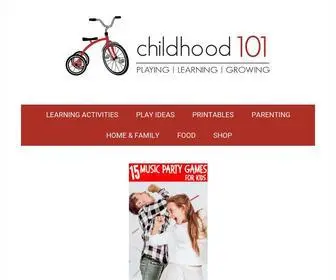 Childhood101.com(Quality Learning Resources for Teachers & Parents) Screenshot