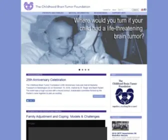 Childhoodbraintumor.org(The Childhood Brain Tumor Foundation) Screenshot