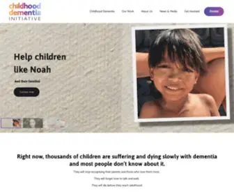 Childhooddementia.org(Childhood Dementia Initiative) Screenshot