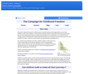 Childhoodfreedom.com(The Campaign for Childhood Freedom) Screenshot