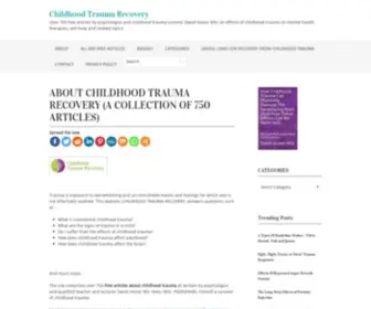 Childhoodtraumarecovery.com Screenshot