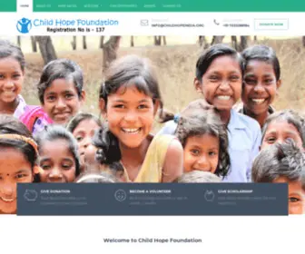 Childhopeindia.org(Child Hope Foundation) Screenshot