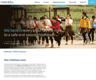 Childhope.org.uk(Children's Charity) Screenshot