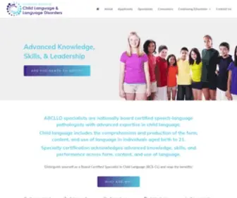 Childlanguagespecialist.org(American Board of Child Language and Language Disorders) Screenshot