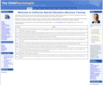 Childpsychologist.com(The Child Psychologist) Screenshot