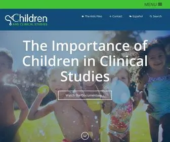 Childrenandclinicalstudies.org(Children and Clinical Studies) Screenshot