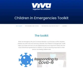 Childreninemergencies.org(Children in emergencies toolkit) Screenshot