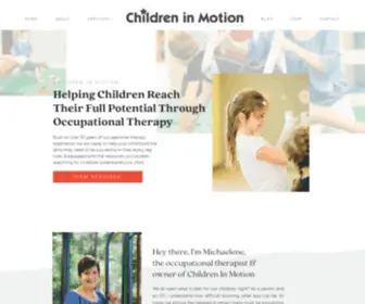 Childreninmotion.com(Pediatric Occupational Therapy) Screenshot