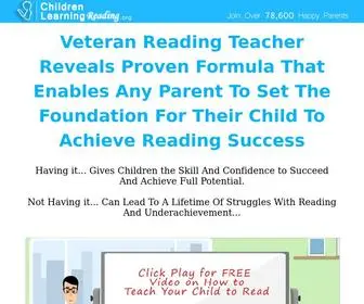 Childrenlearningreading.org(Children Learning Reading Program (Official)) Screenshot
