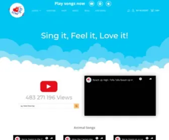 Childrenlovetosing.com(Children Love to Sing) Screenshot