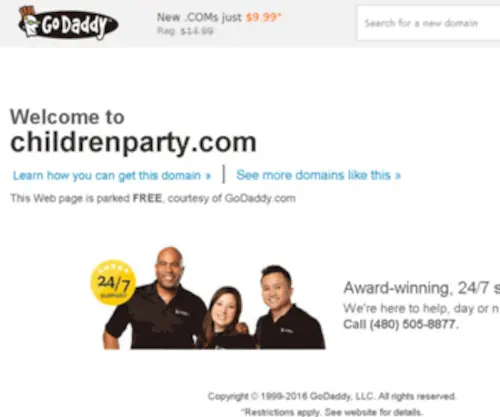 Childrenparty.com(ChildrenParty Listings) Screenshot