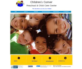 Childrens-Corner.net(Children's Corner Preschool Child Care) Screenshot