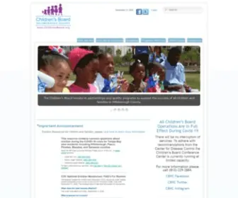 Childrensboard.org(Children's Board of Hillsborough County) Screenshot