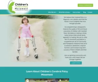 Childrenscerebralpalsymovement.org(Cerebral Palsy) Screenshot