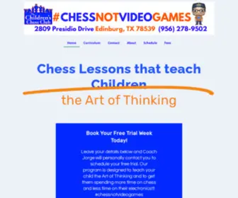 Childrenschessclub.com(#chessnotvideogames) Screenshot