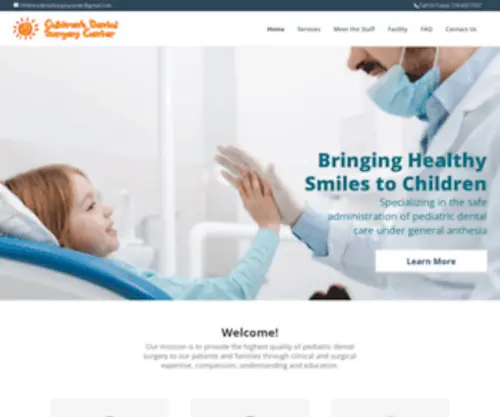 Childrensdentalsurgerycenter.com(Children's Dental Surgery Center) Screenshot