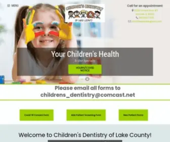 Childrensdentistrylakecounty.com(Your children's health) Screenshot