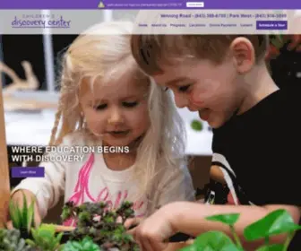 Childrensdiscoverycentersc.com(Children's Discovery Center) Screenshot