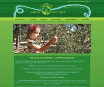 Childrensgardensantafe.com(Children's Garden Montessori Santa Fe) Screenshot