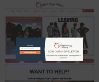 Childrenshungeralliance.org(DonorDrive®) Screenshot