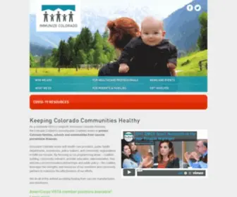 Childrensimmunization.org(Keeping Colorado Communities Healthy) Screenshot