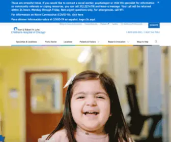 Childrensmemorial.org(Lurie Children's Hospital of Chicago) Screenshot